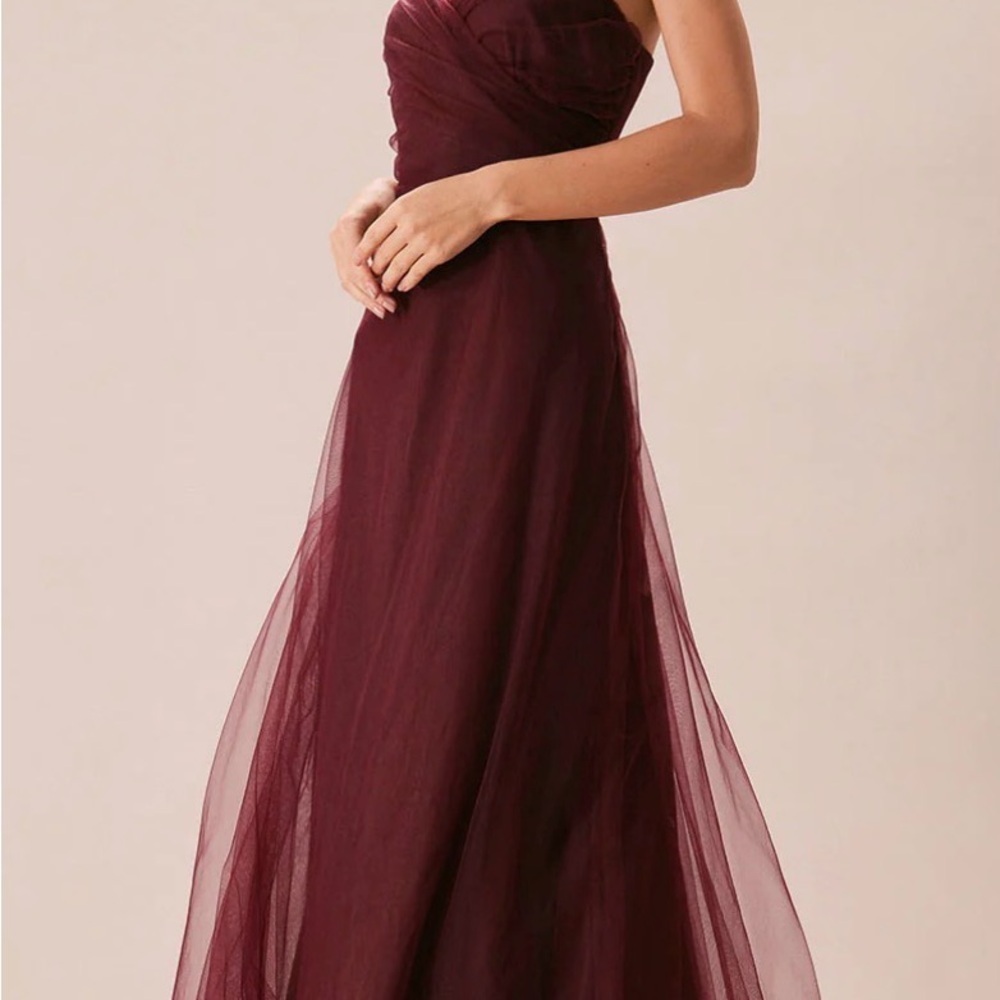 RIHOAS Strapless Burgundy Dress - Picture 2 of 4